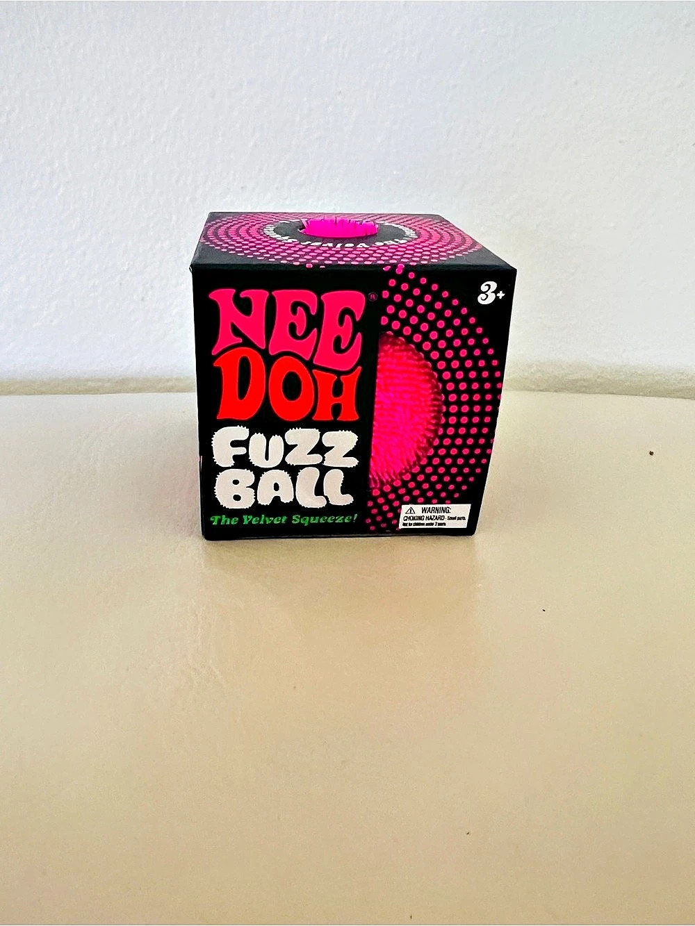 Schylling NeeDoh Fuzz Ball PINK
